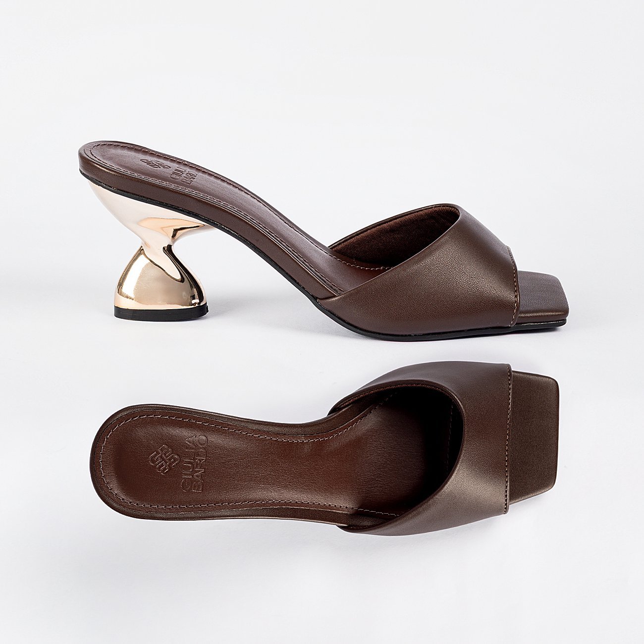 Sandália de Salto New Bia Marrom 5