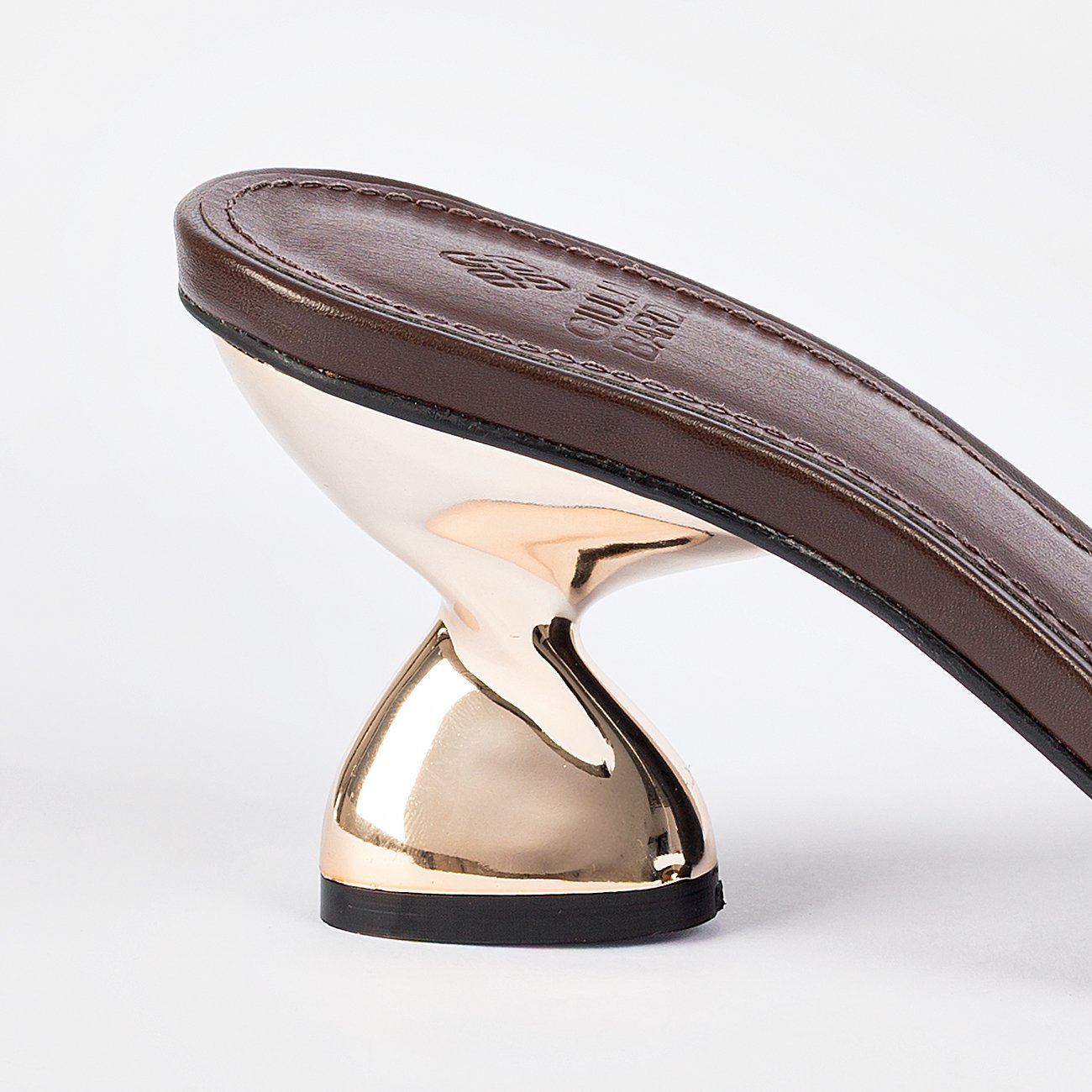 Sandália de Salto New Bia Marrom 6