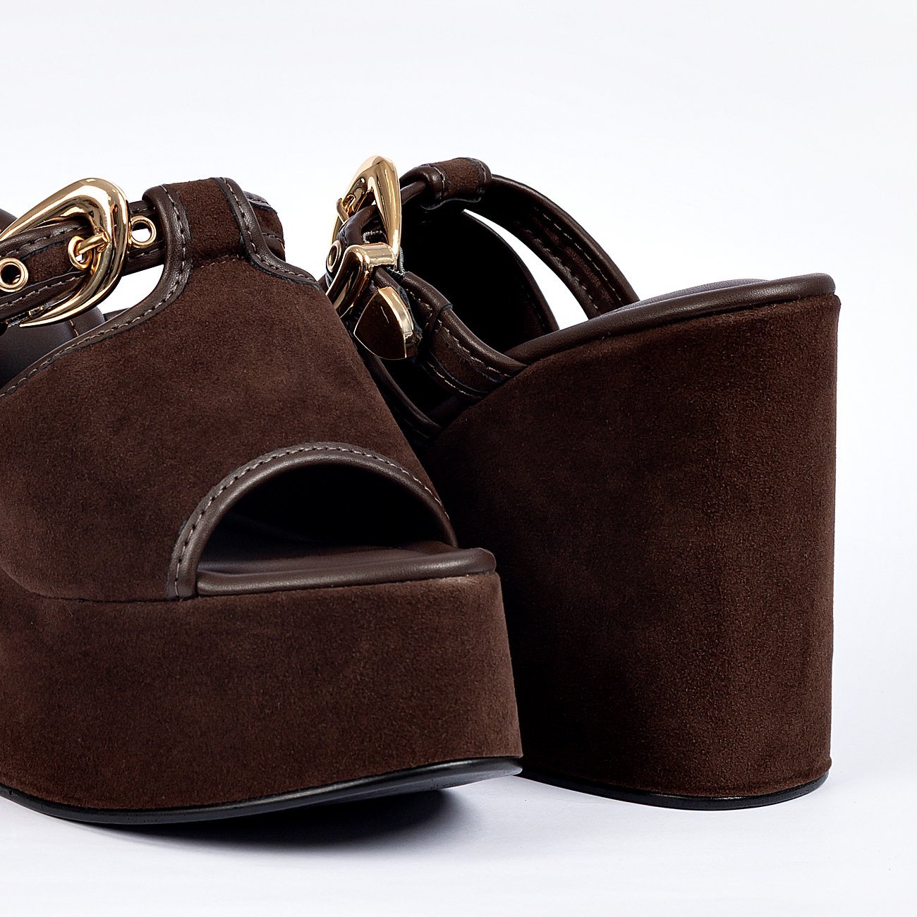 Tamanco Plataforma Sol Marrom 5