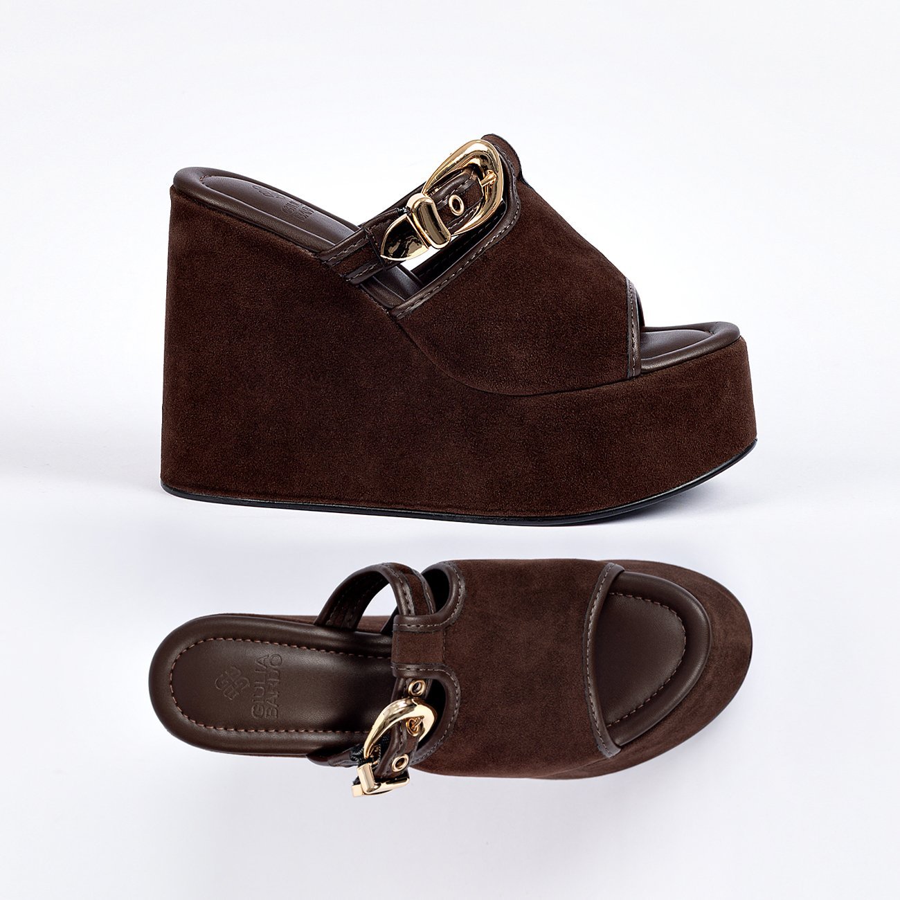 Tamanco Plataforma Sol Marrom 6