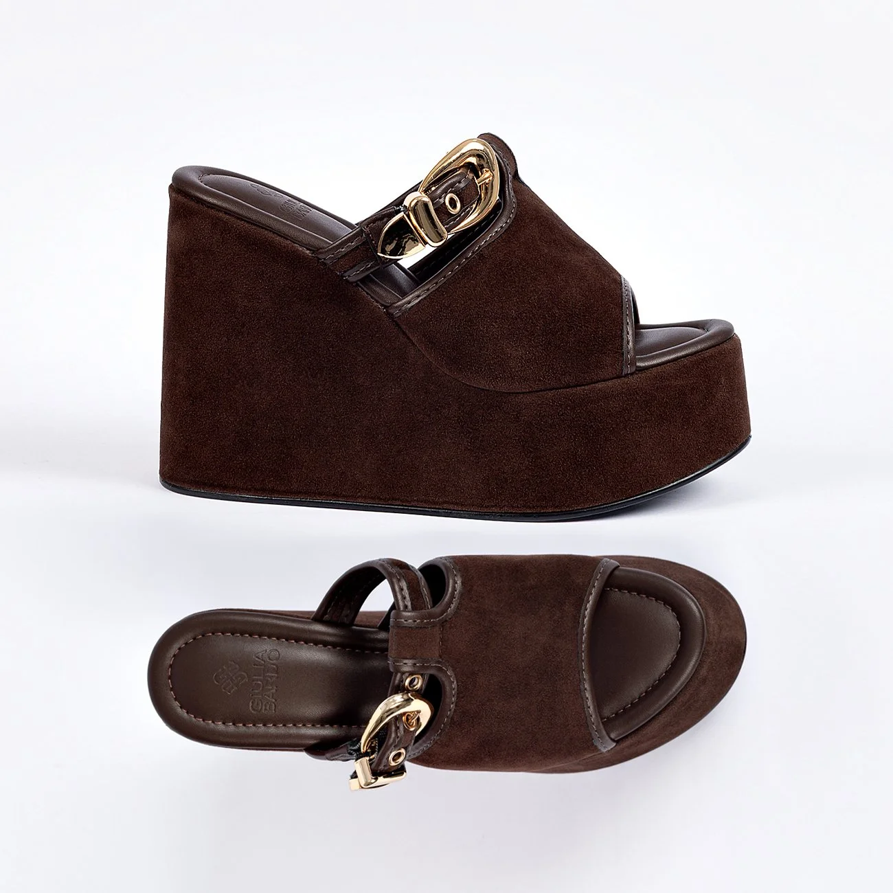 Tamanco Plataforma Sol Marrom 6