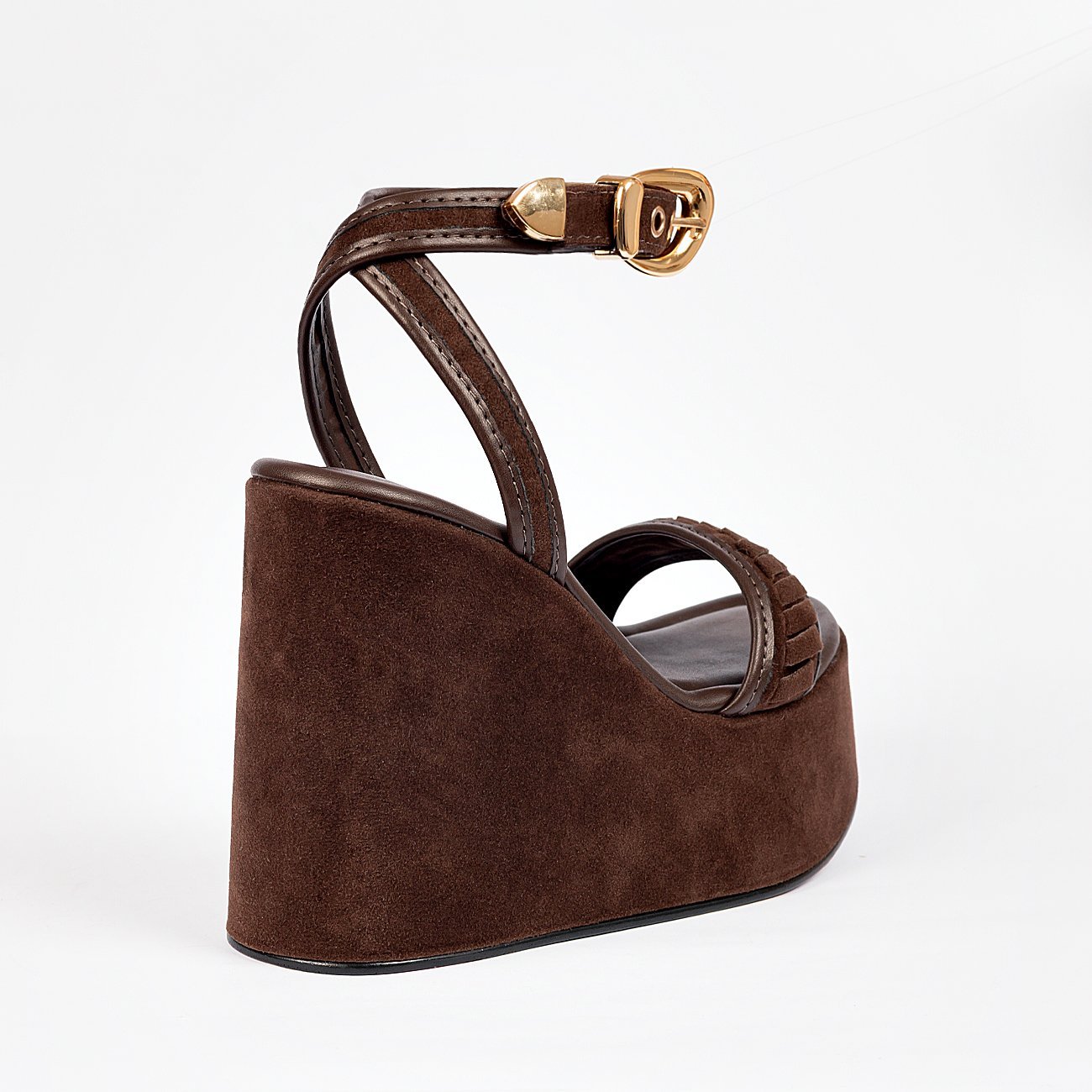 Sandália Plataforma Lua High Marrom 4