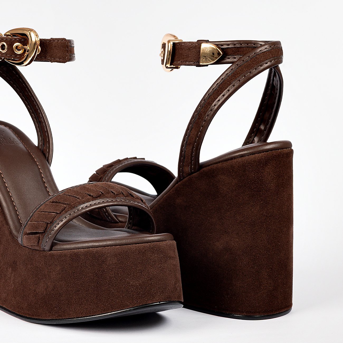 Sandália Plataforma Lua High Marrom 5