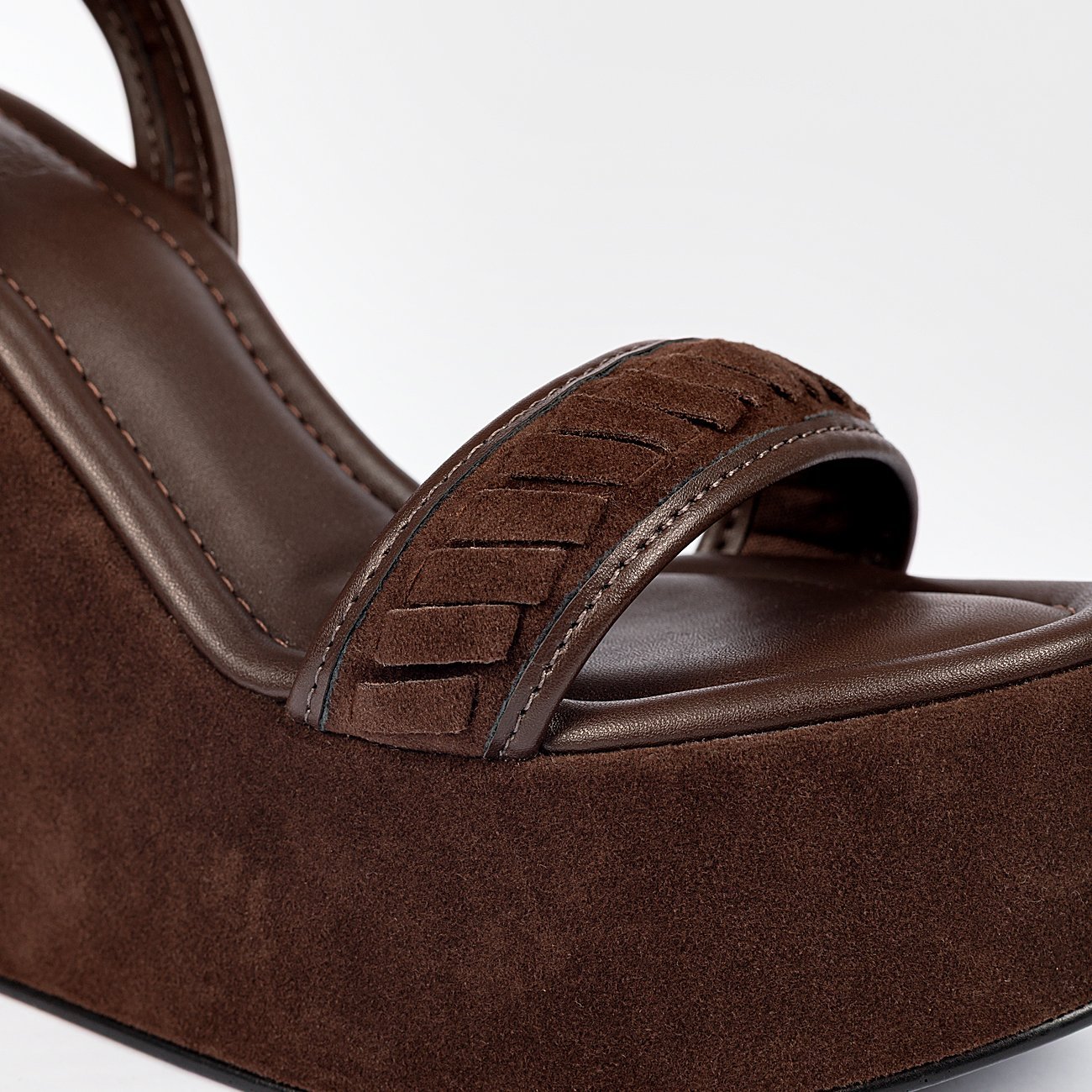 Sandália Plataforma Lua High Marrom 7