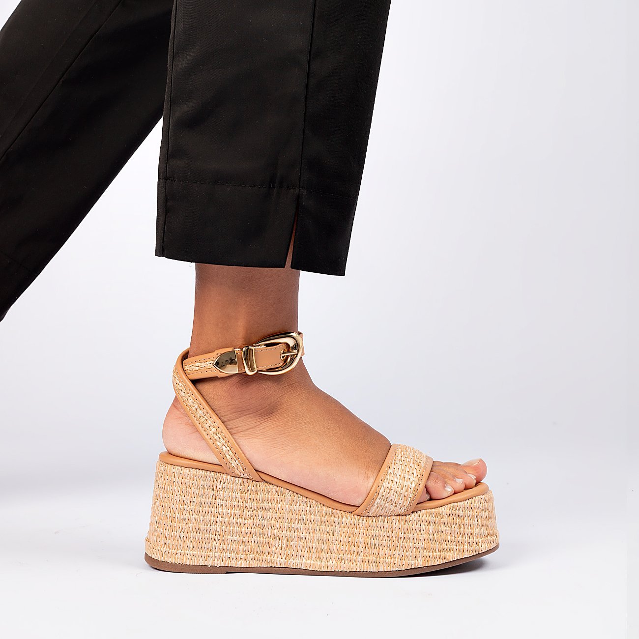 Sandália Plataforma Lua Mid Laranja 2