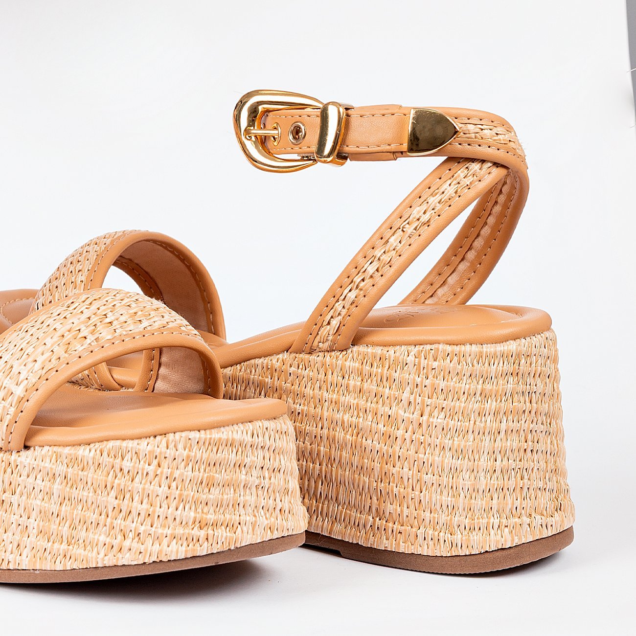 Sandália Plataforma Lua Mid Laranja 5