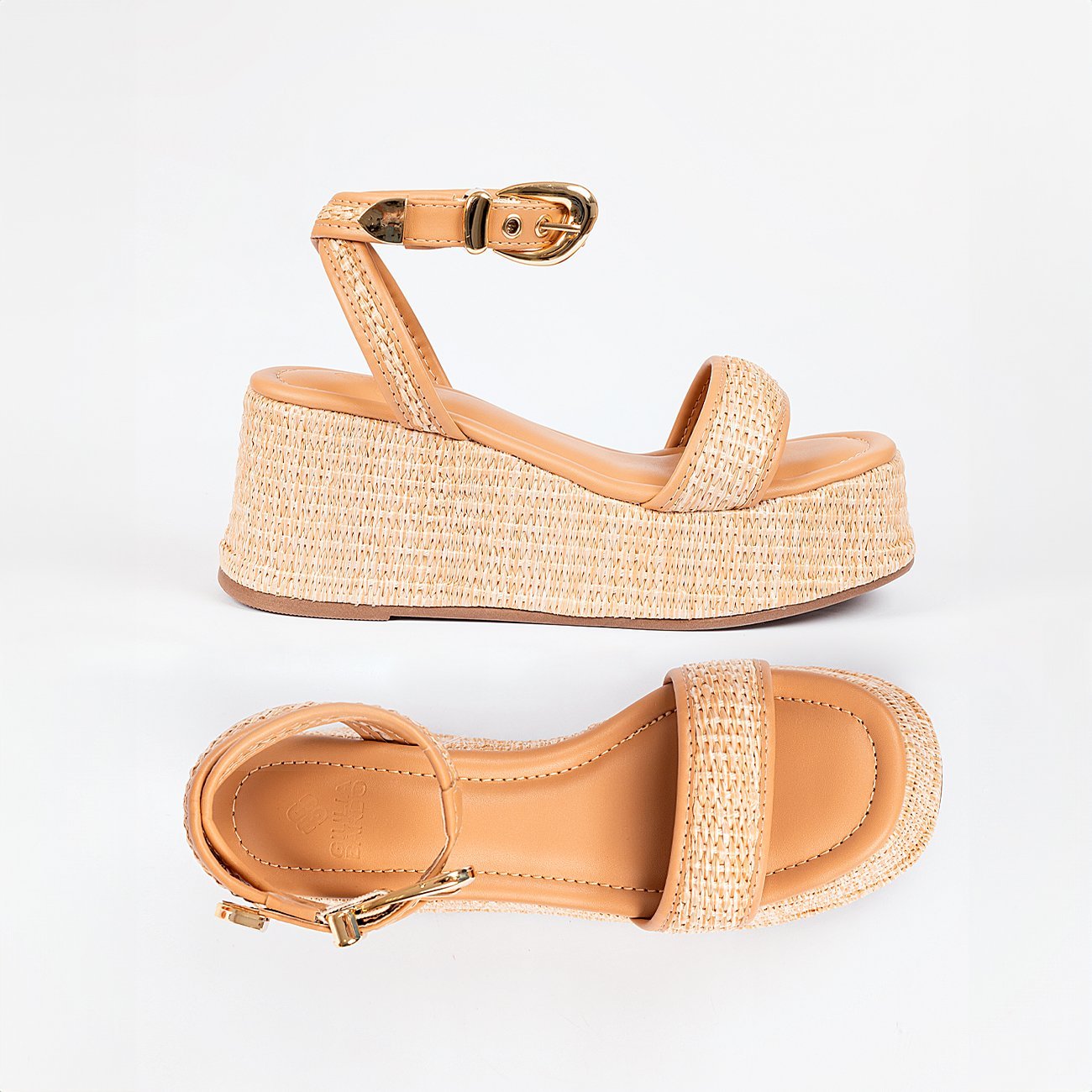 Sandália Plataforma Lua Mid Laranja 6