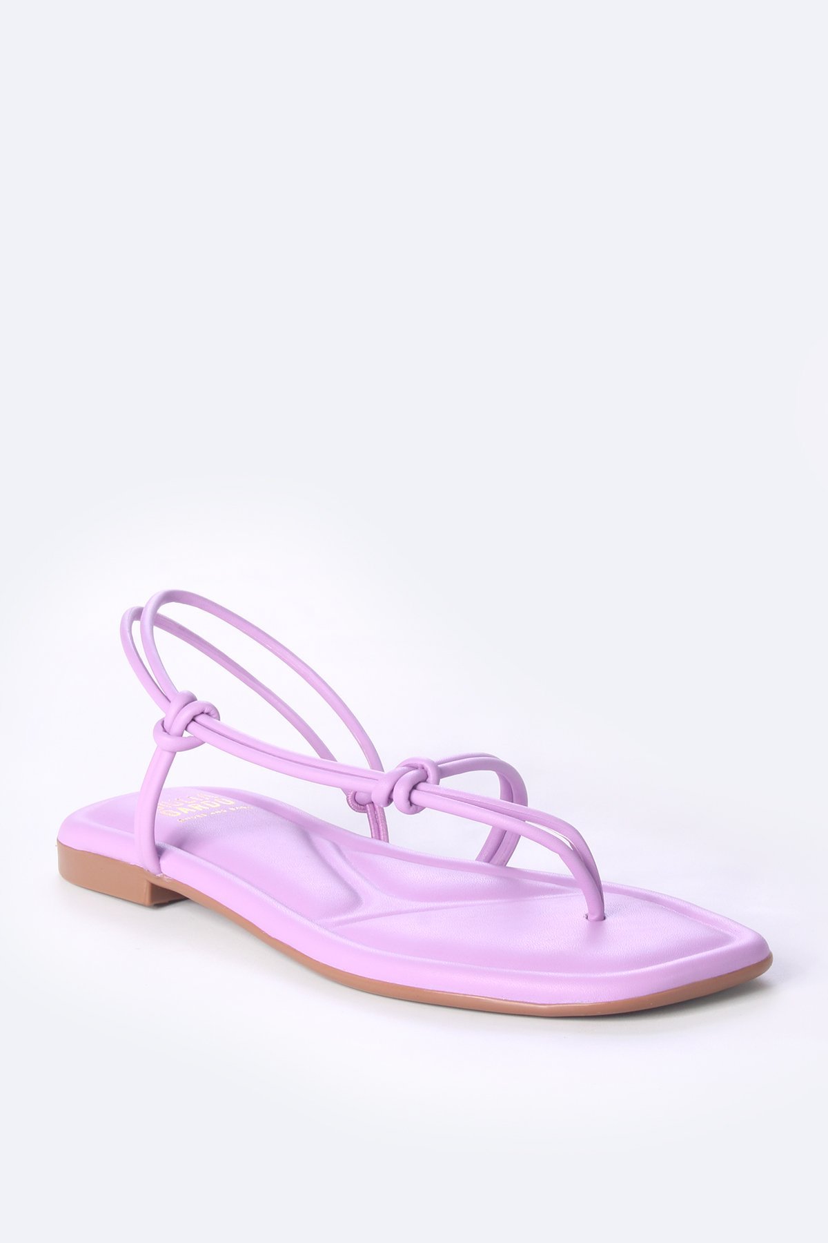 Sandália Rasteira com tira Transversal leve Roxo 2
