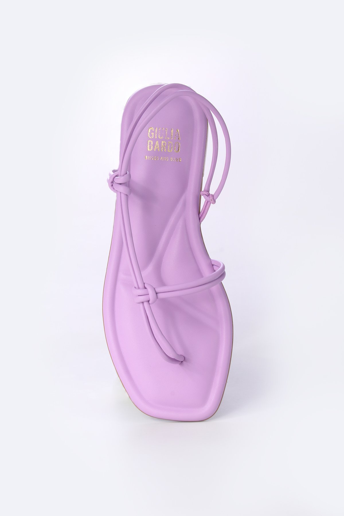 Sandália Rasteira com tira Transversal leve Roxo 4