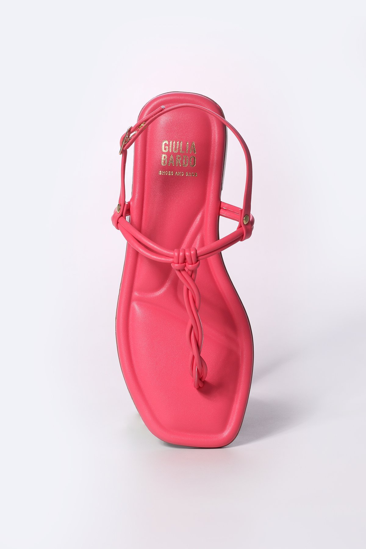 Sandália Rasteira Tira Trançada Soft Rosa 3