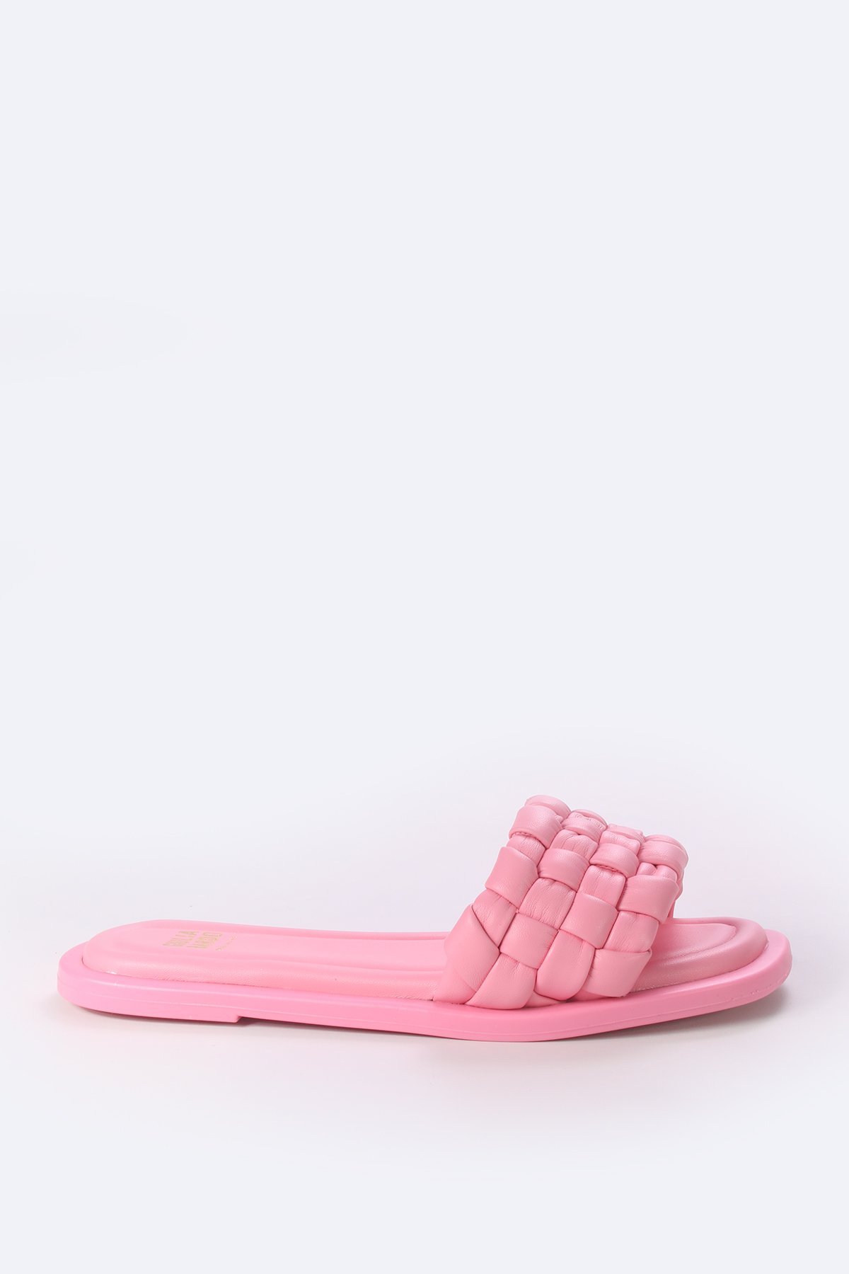 Sandália Rasteira Macramê com texturas