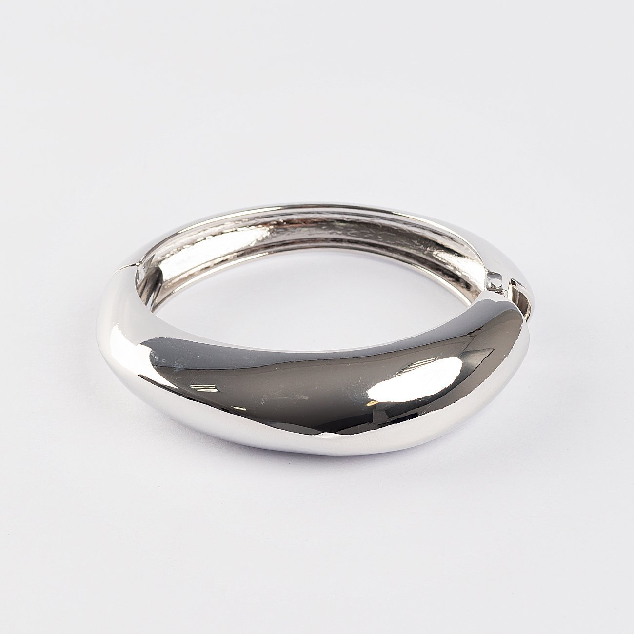 Bracelete Lyra Oval Orgânico Prata 3