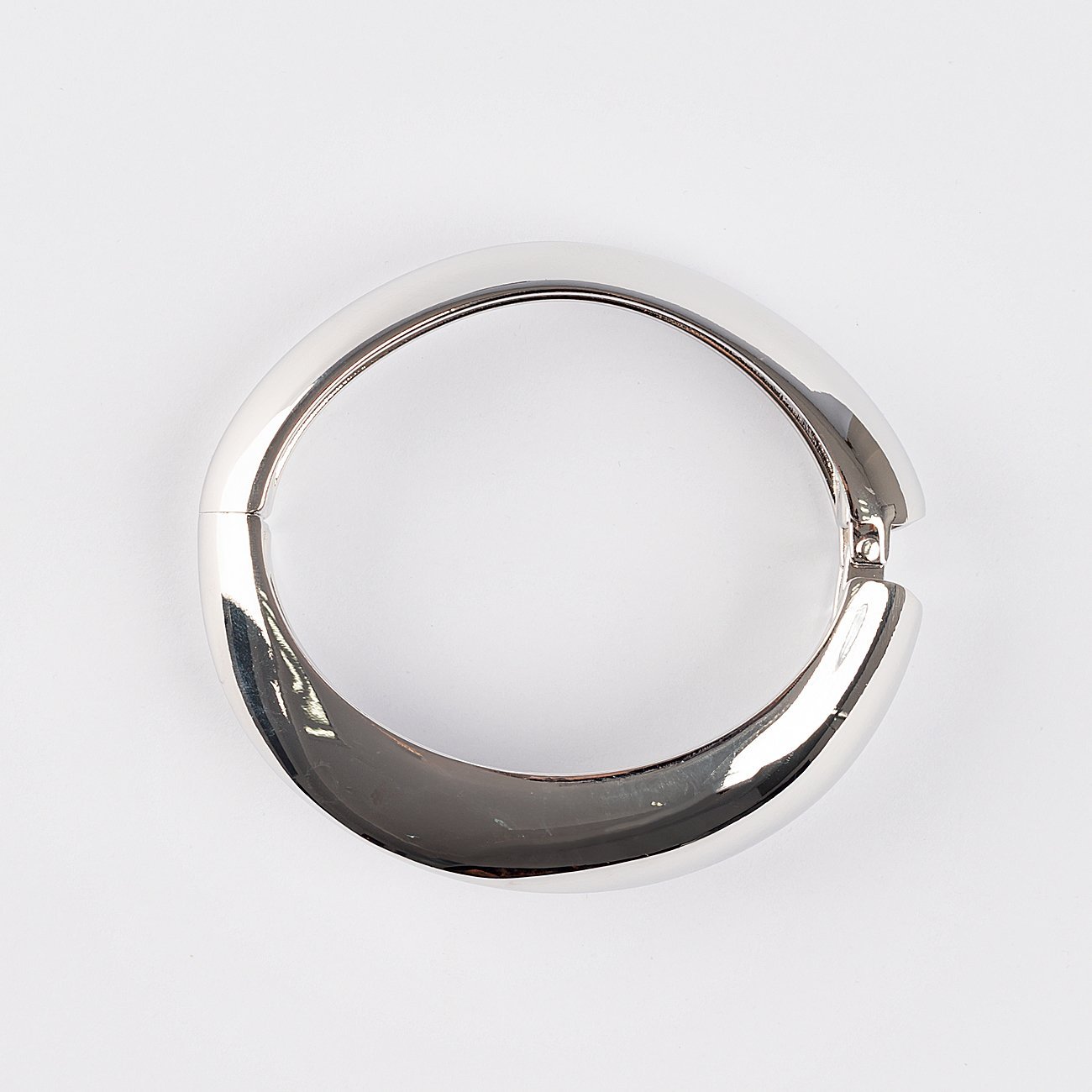 Bracelete Lyra Oval Orgânico Prata 4