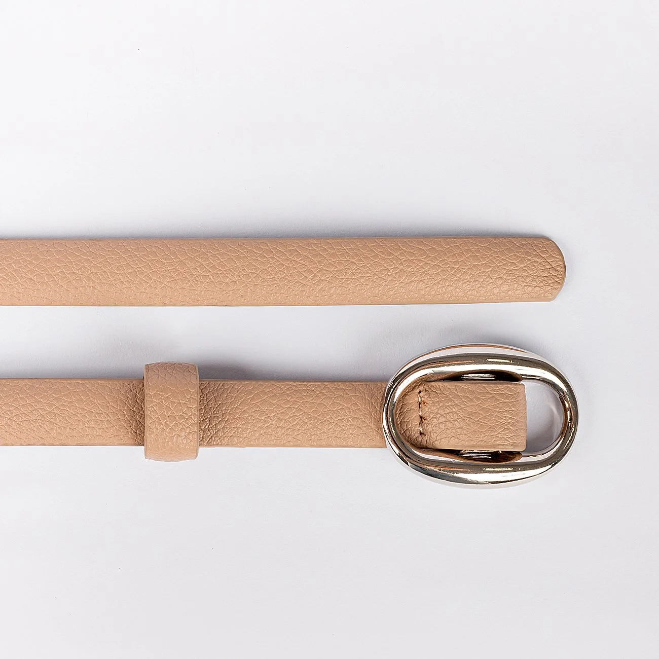 Cinto Rose Fivela Oval Bege 2