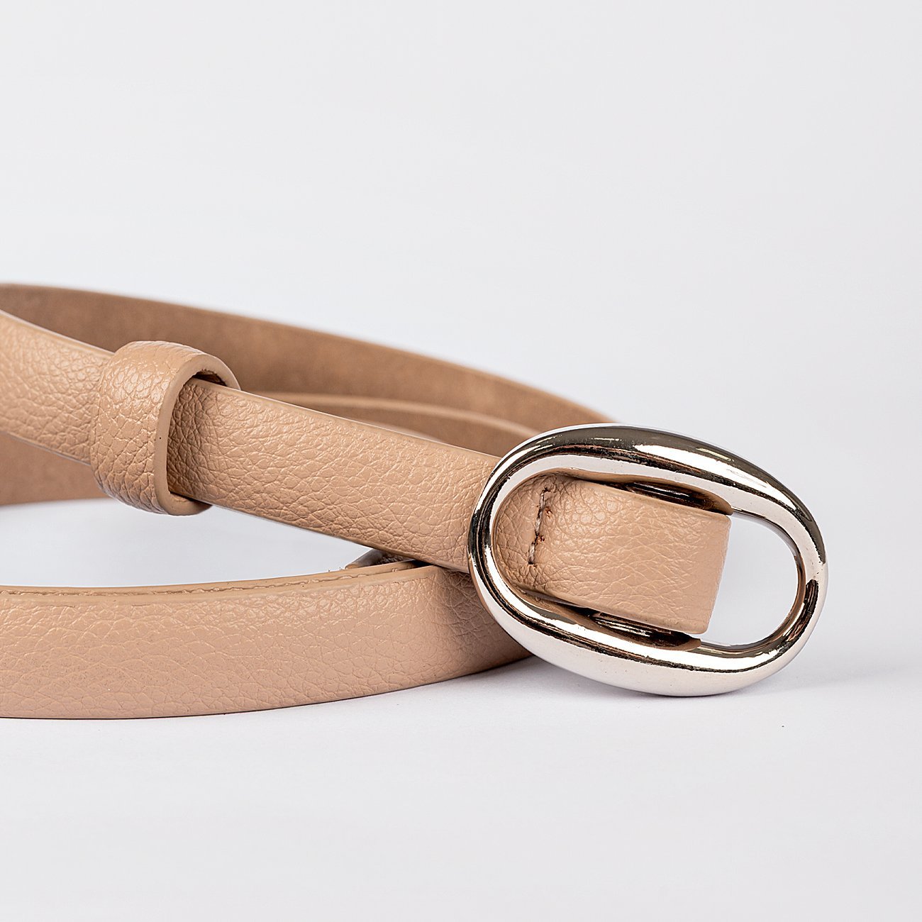 Cinto Rose Fivela Oval Bege 3