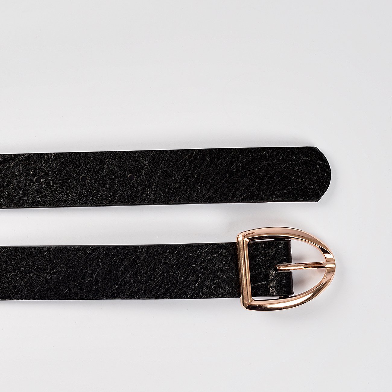 Cinto Dara Fivela Dourada Geométrica Preto 4