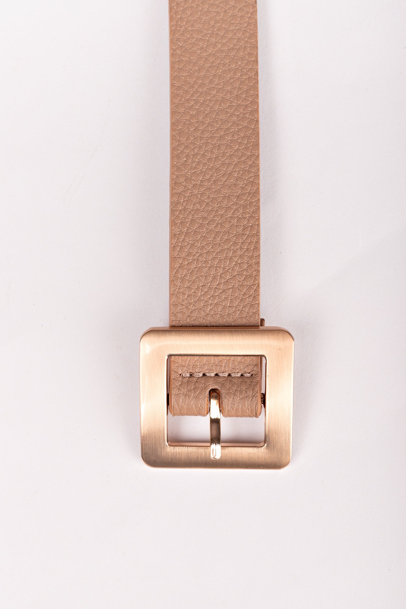 Cinto Vanda Fivela Quadrado Bege 3