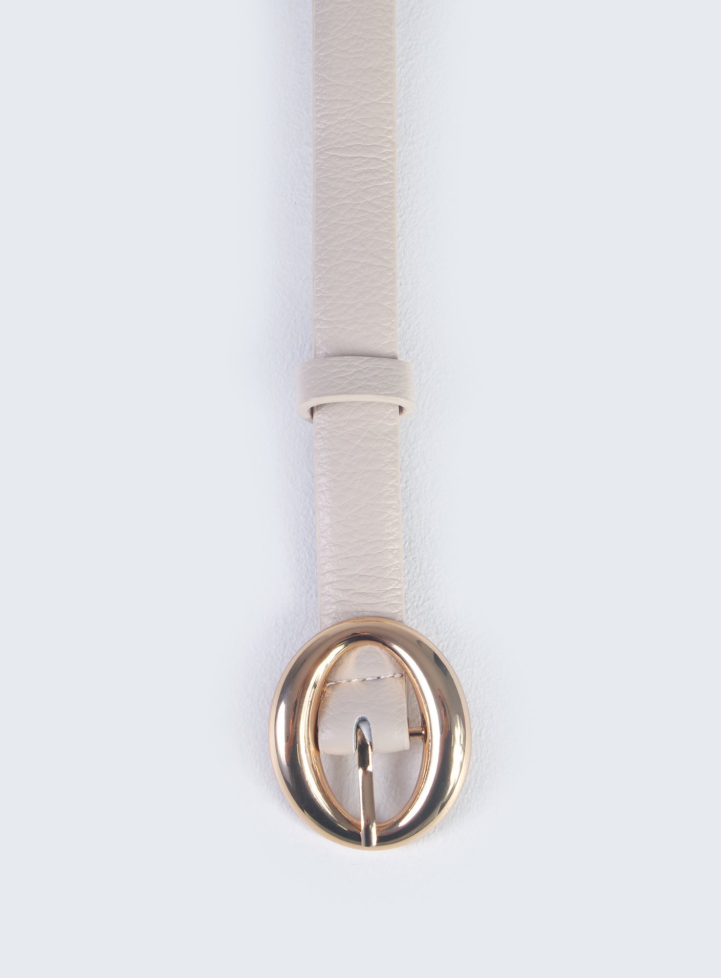 Cinto Carmen com fivela dourada Branco 3