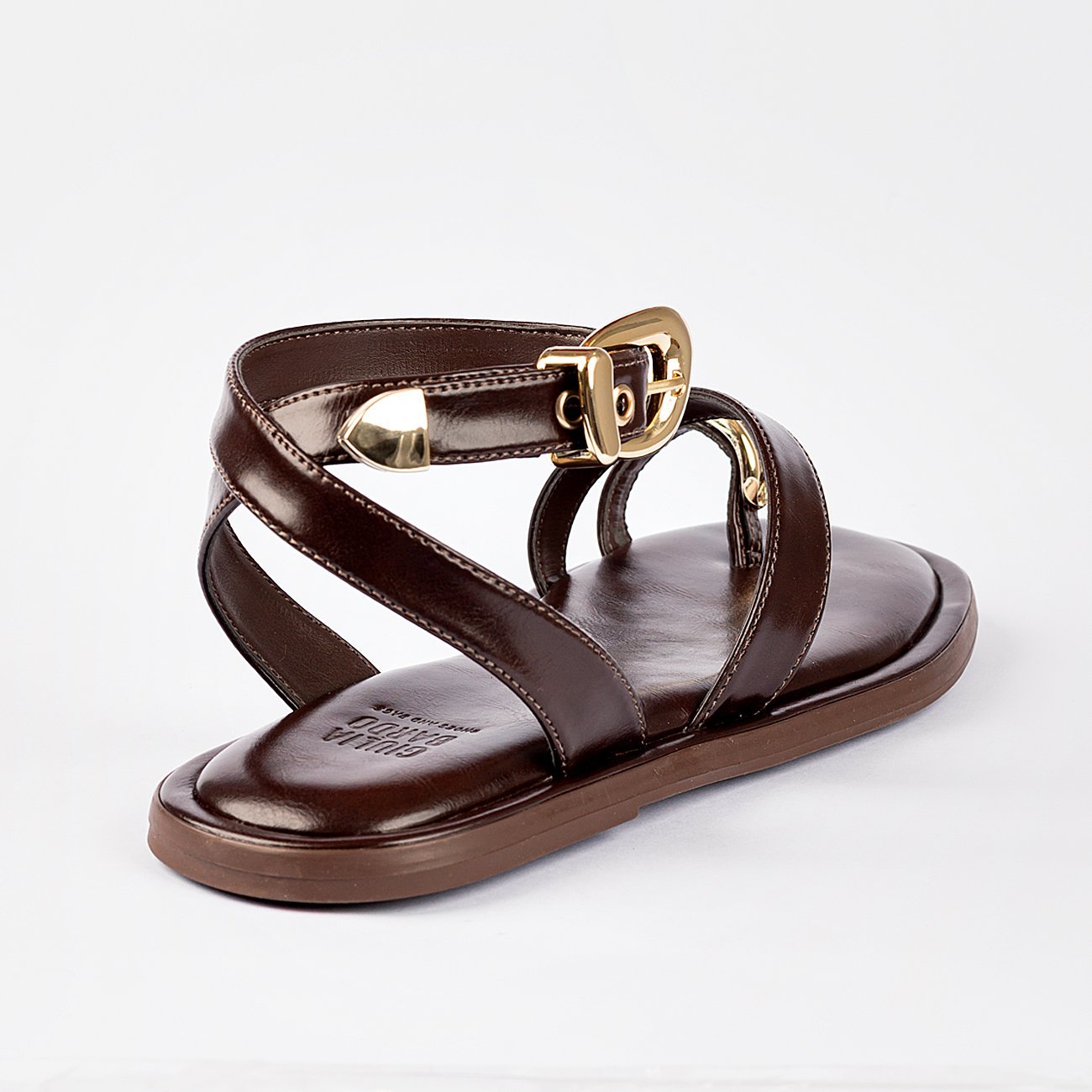 Sandália Rasteira Siena Marrom 4