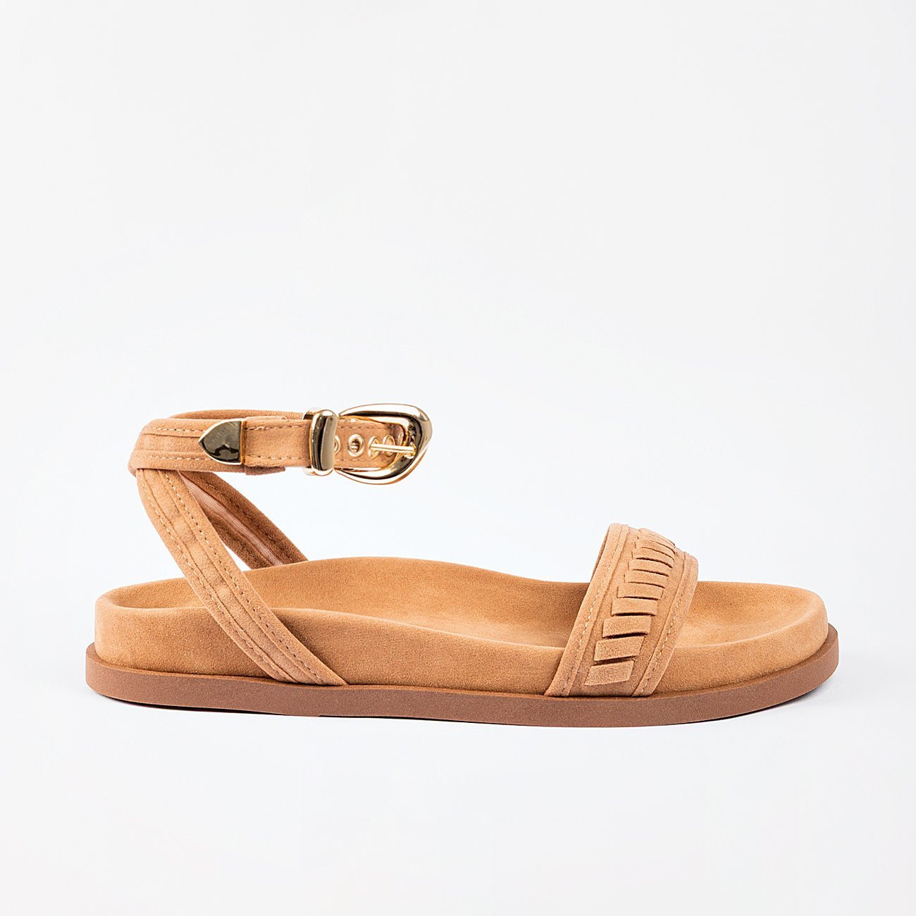 Sandália Papete Clara em Camurça