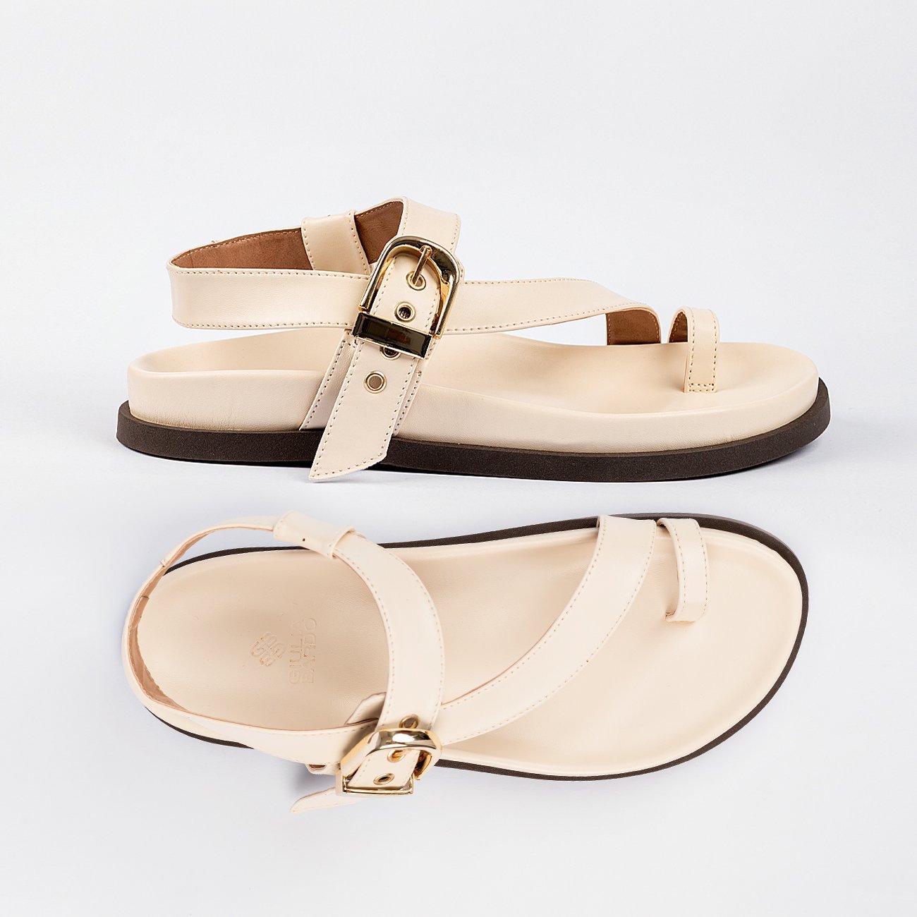 Sandália Papete Serena Branco 6