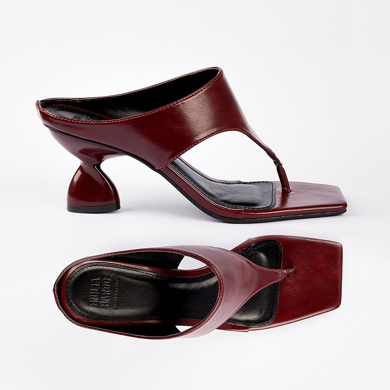 Sandália de Salto Mila Bordô 6