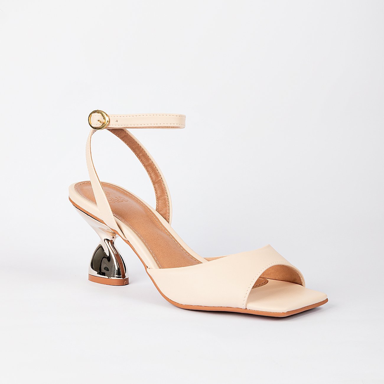 Sandália Salto Kaori Branco 3