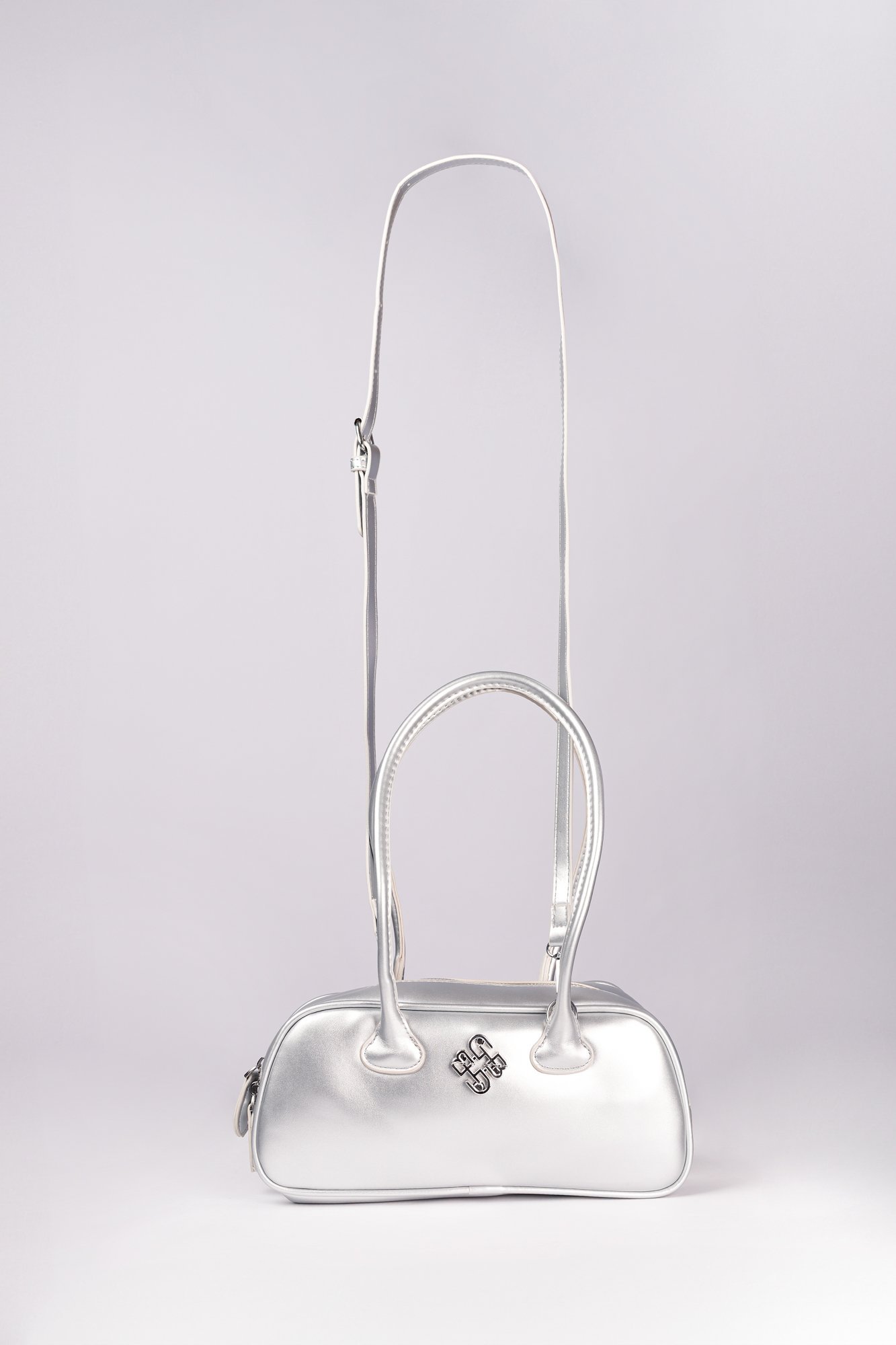 Bolsa Ivy de Ombro Transversal em PU Prata 4