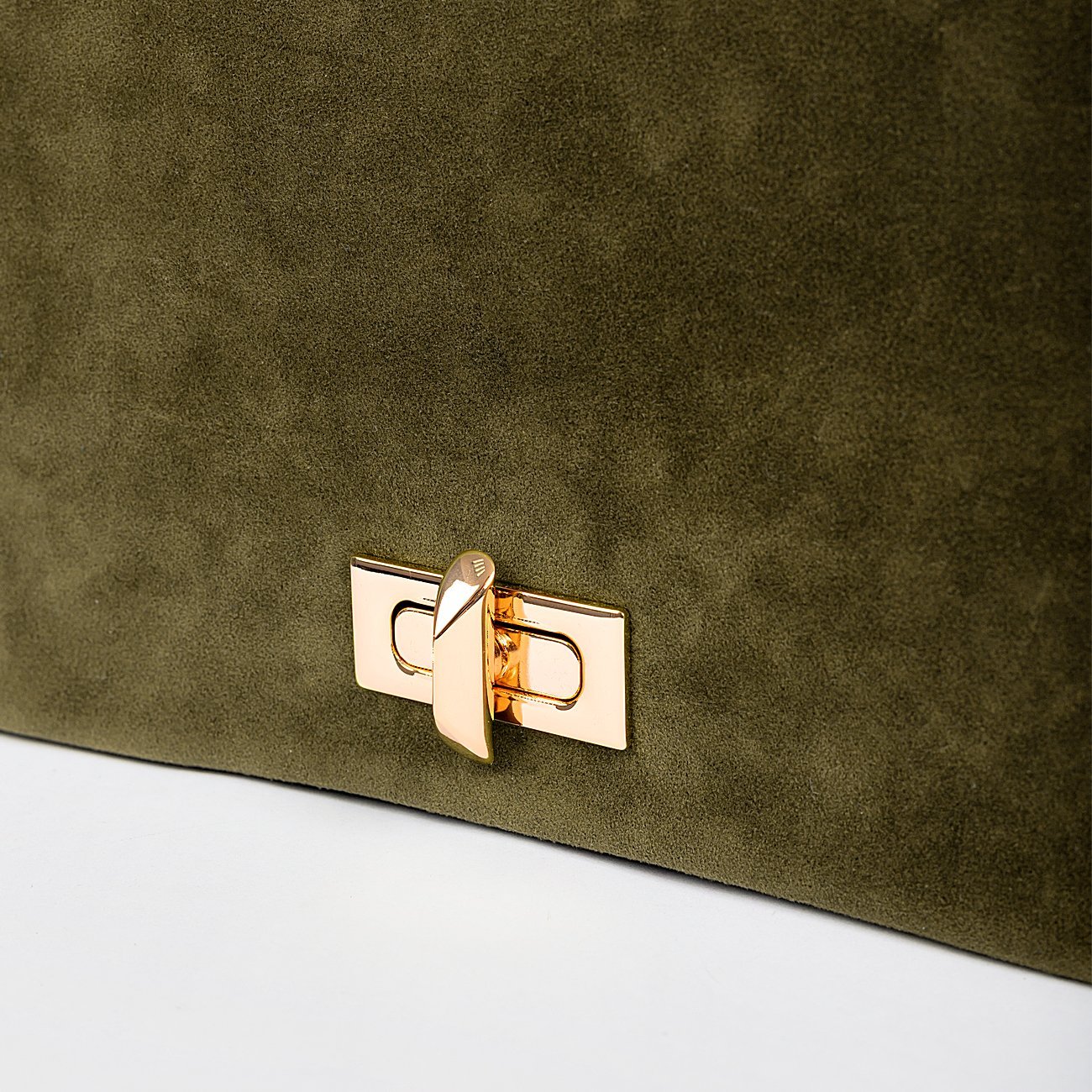 Bolsa Shoulder Bag Mavie em Camurça Verde 7