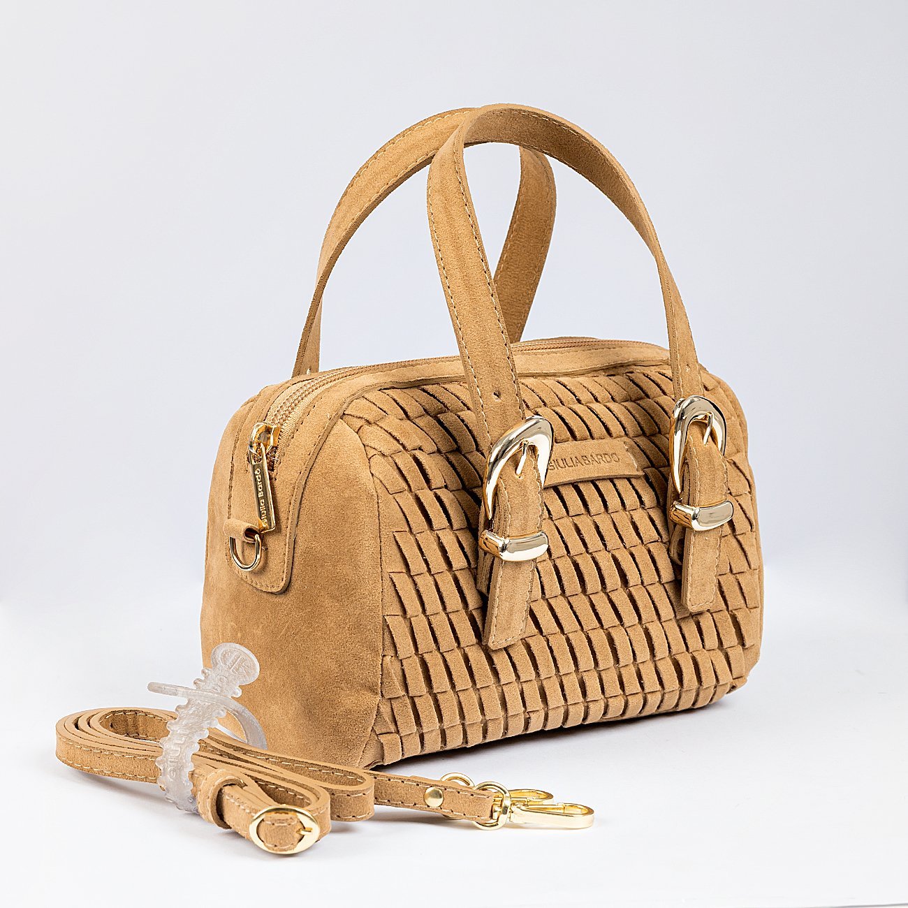 Bolsa Satchel Mia Trançada Bege 3