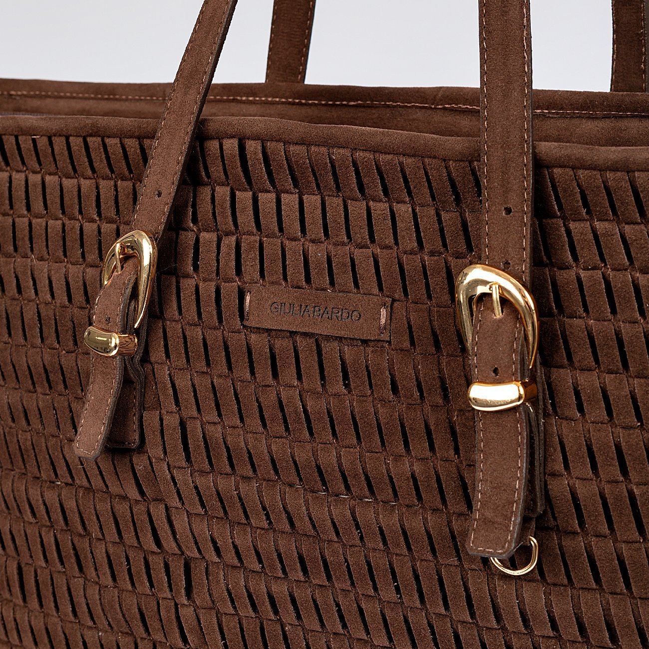 Bolsa Shopping Bia Trançada Grande Marrom 6