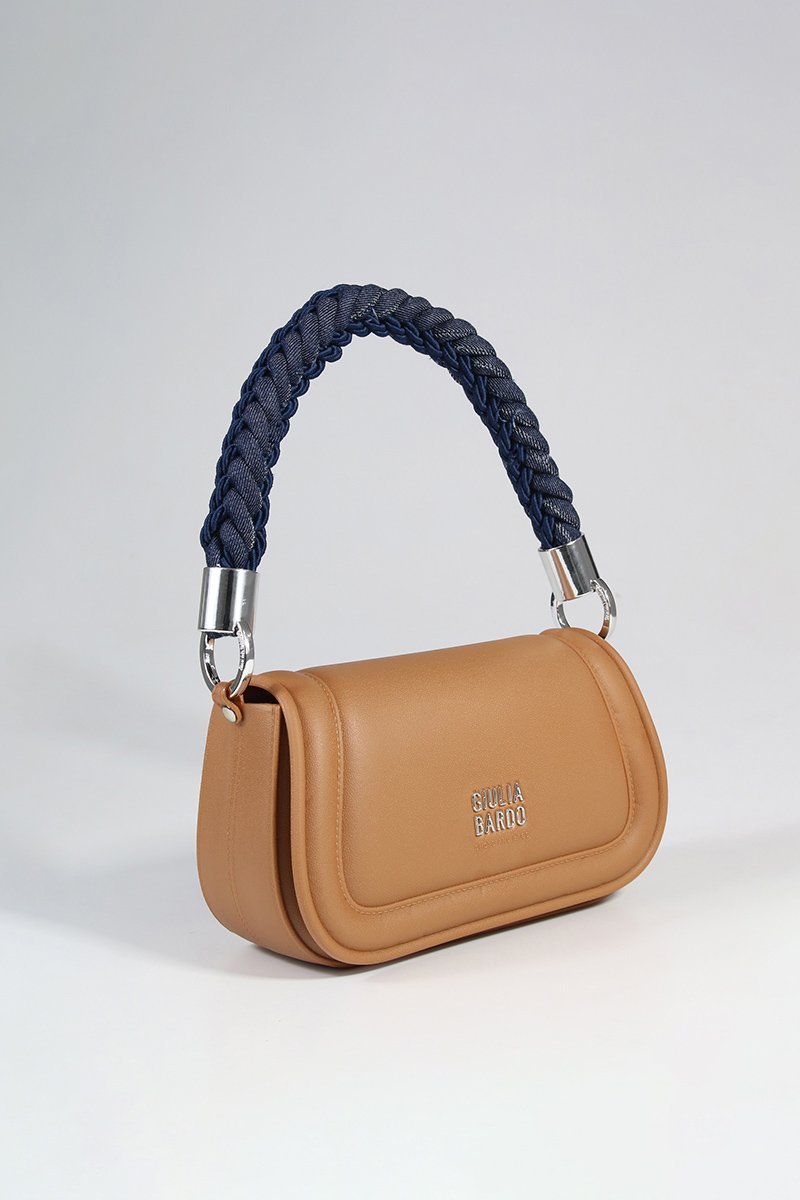 Bolsa Tiracolo Manuela Alça Trançada Marrom 3