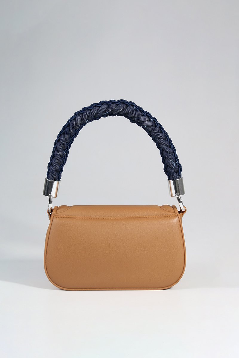 Bolsa Tiracolo Manuela Alça Trançada Marrom 4