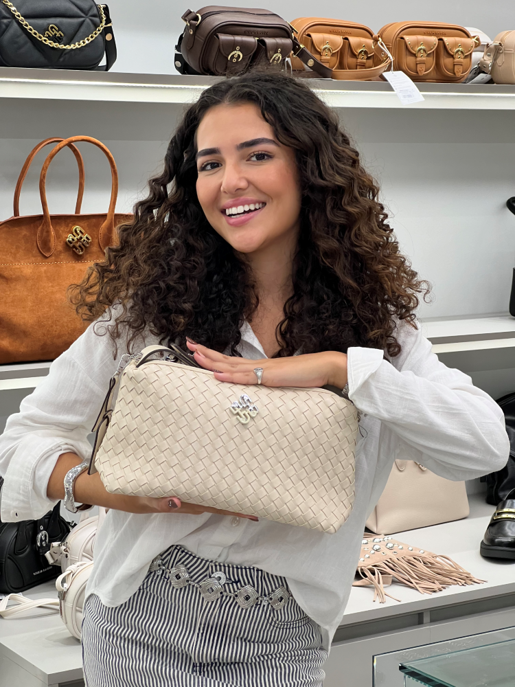 Bolsa Tiracolo Virginia Trisse em PU Branco 2