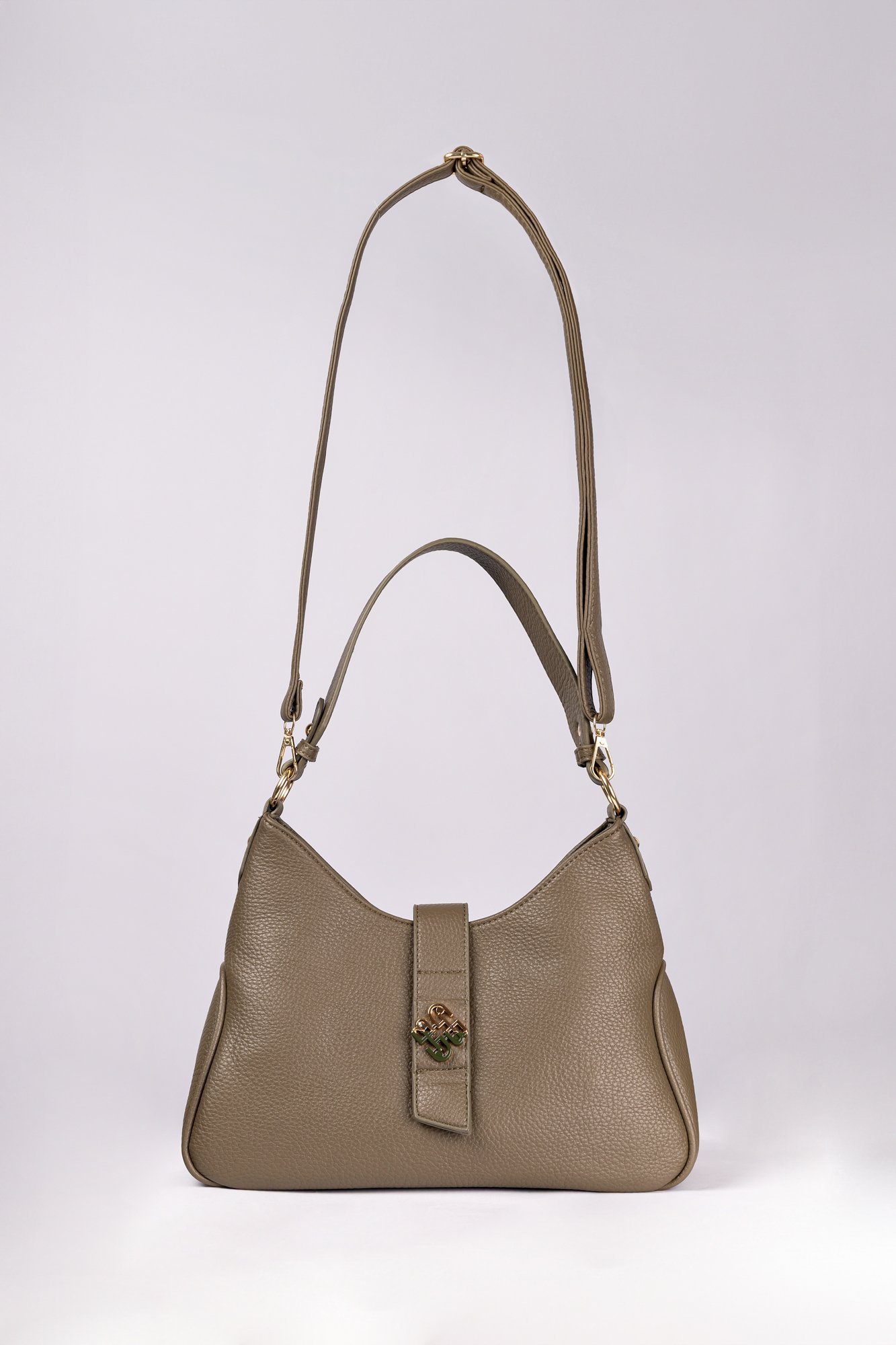 Bolsa Tiracolo Alana em PU Cinza 3