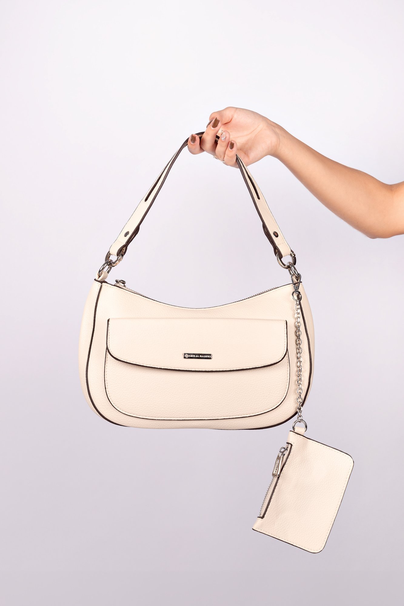 Bolsa Tiracolo Antonella em PU Branco 5