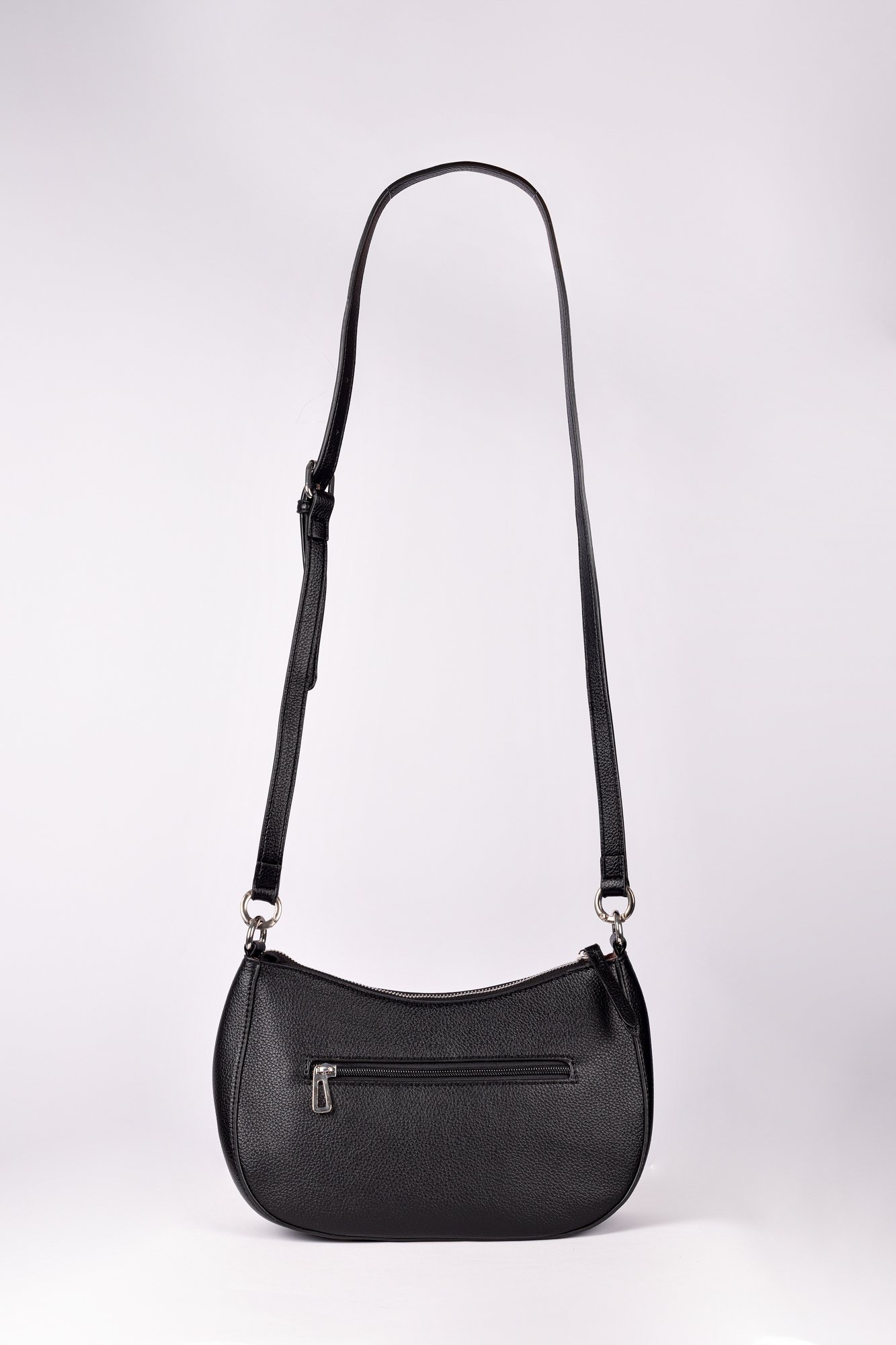 Bolsa Tiracolo Antonella em PU Preto 5