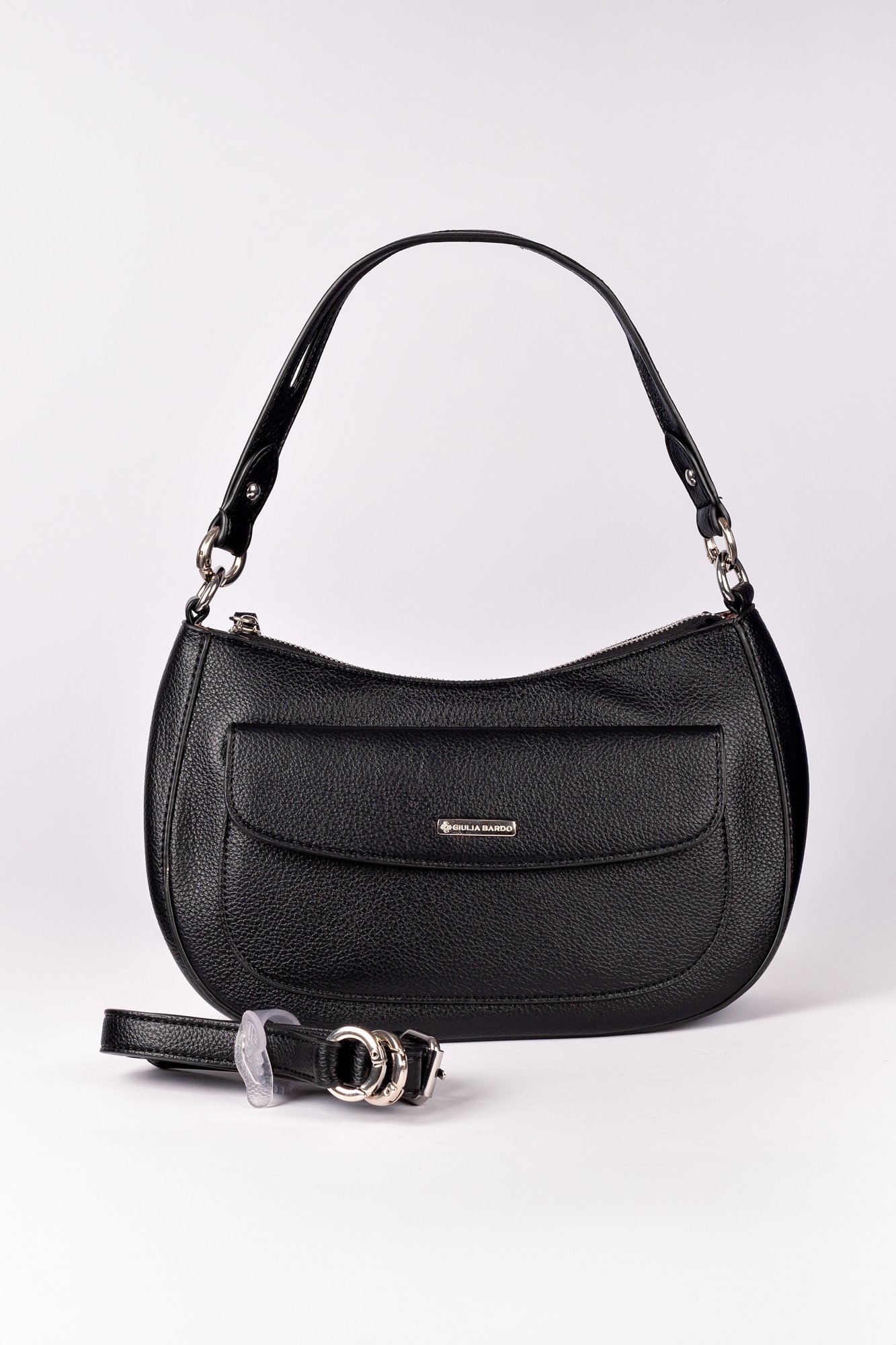 Bolsa Tiracolo Antonella em PU Preto 6