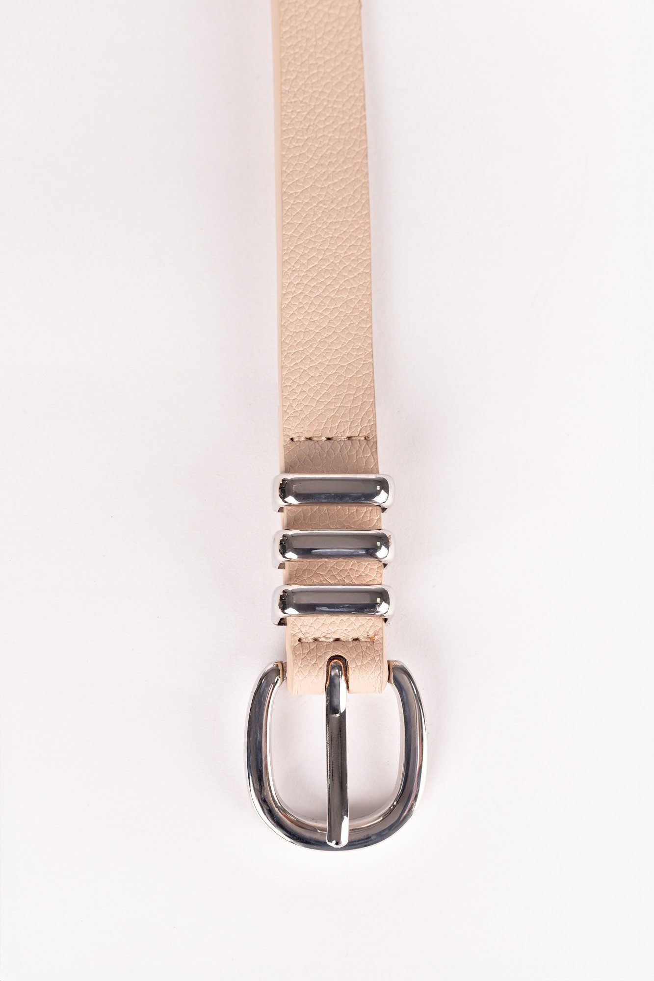 Cinto Helena Fivela Níquel Bege 3
