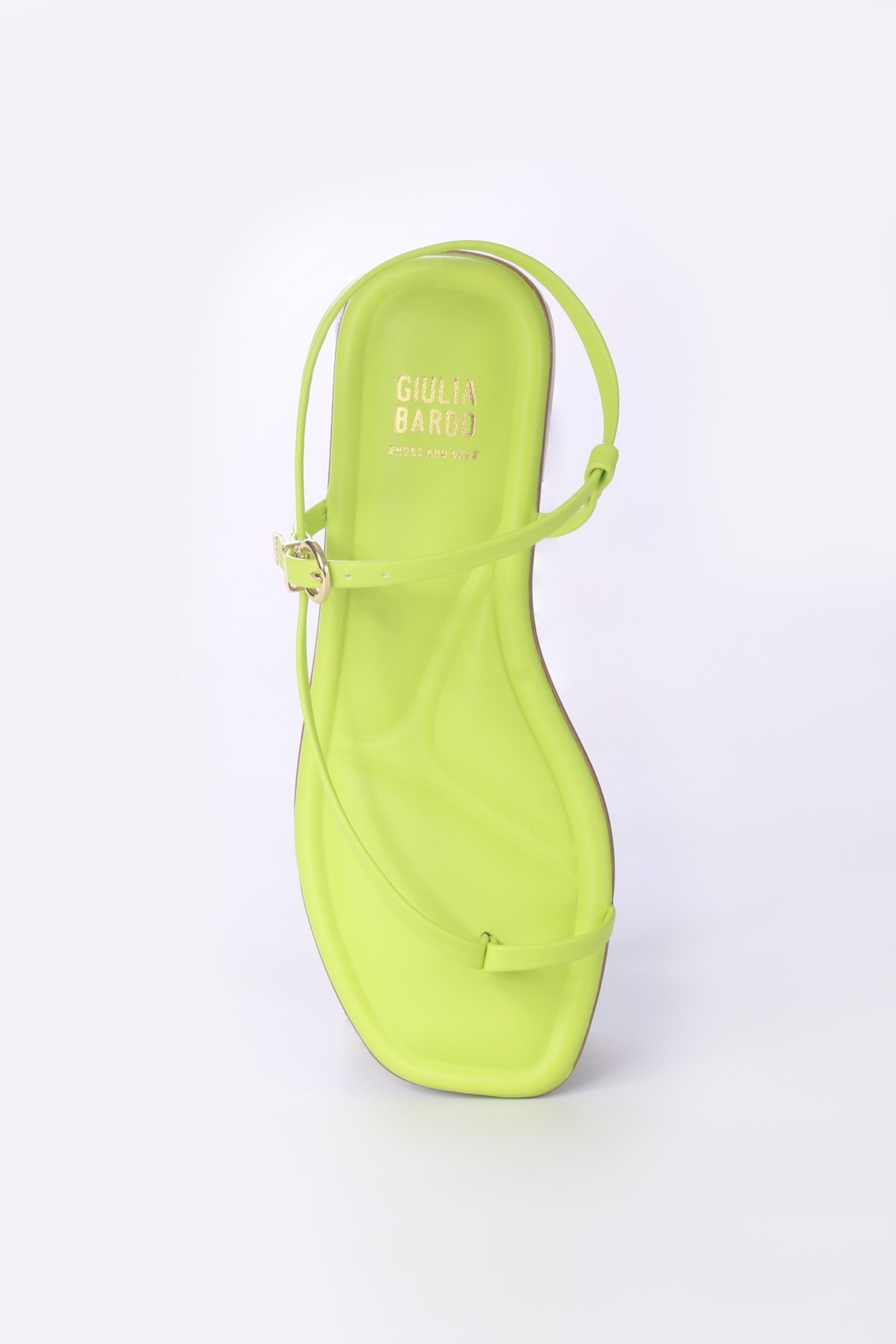 Sandália Rasteira com Tira lateral Amarelo 4