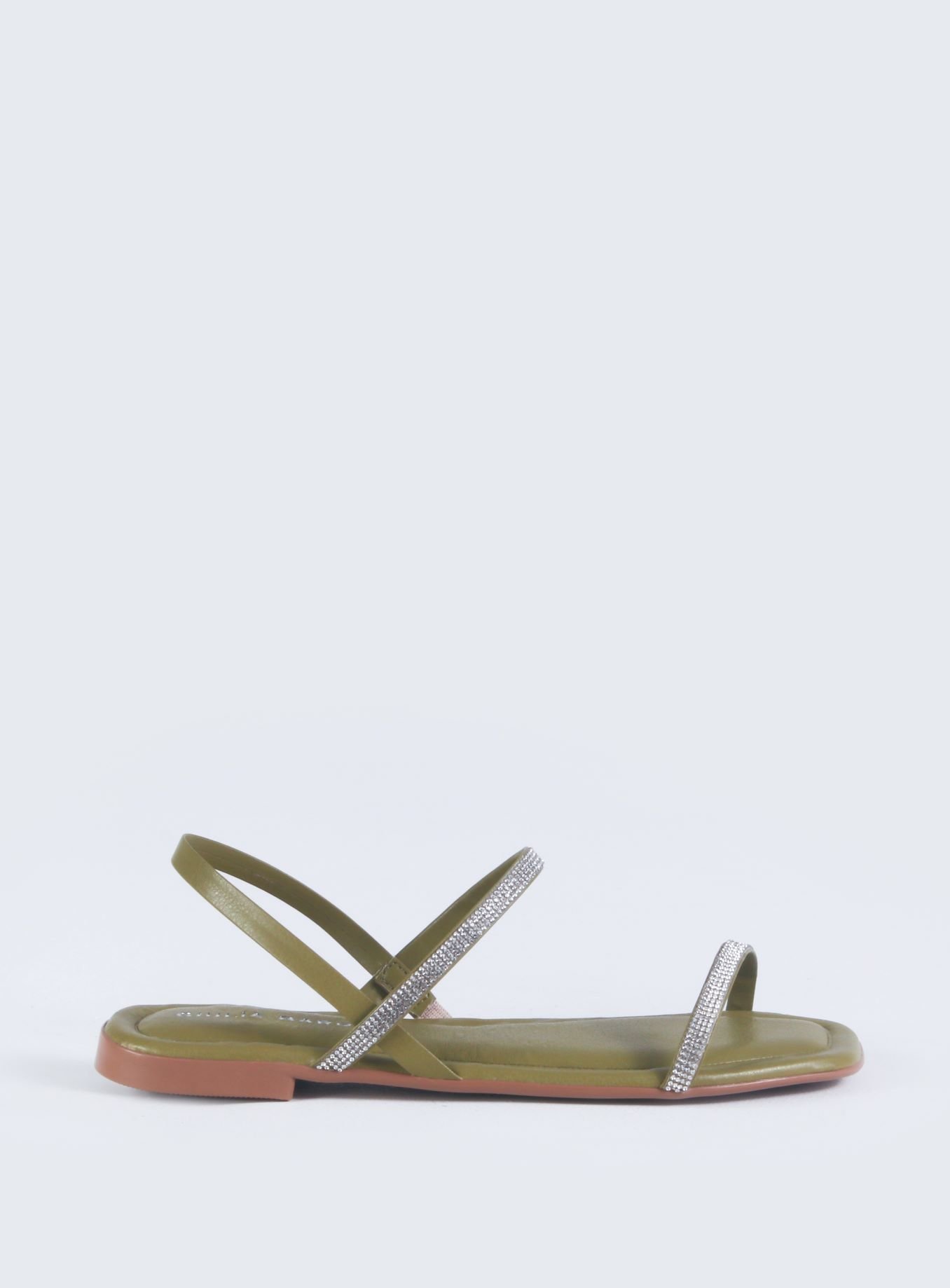 Sandália Tira de Strass Frente e Trás