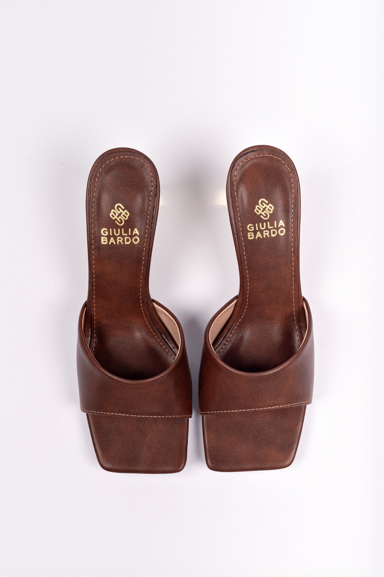 Tamanco Salto Cromado Bia Marrom 6