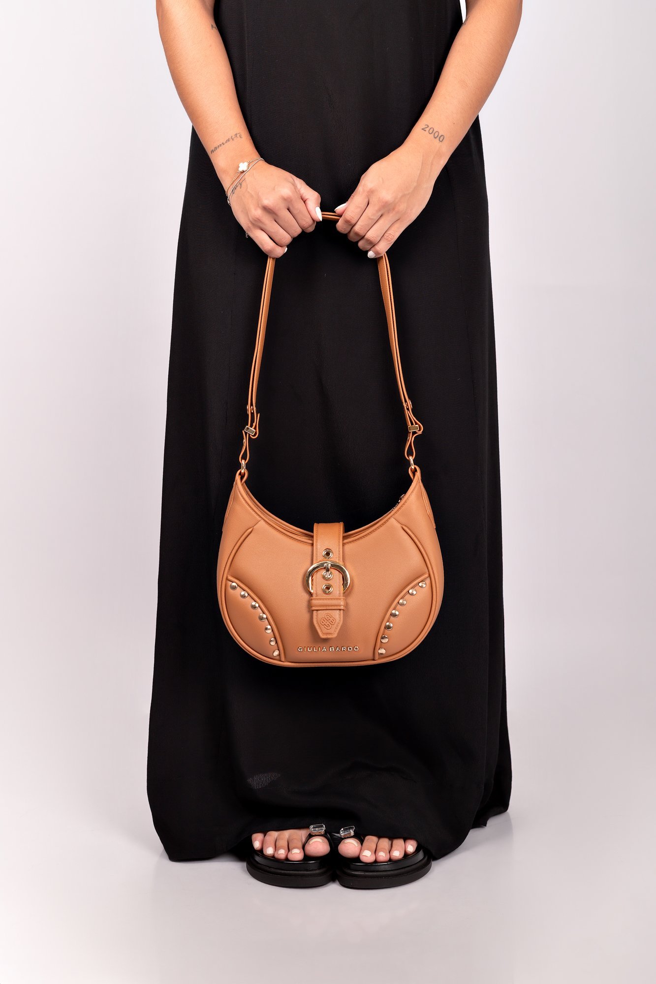 Bolsa Hobo New Nathi em PVC Full Comfort Marrom 3