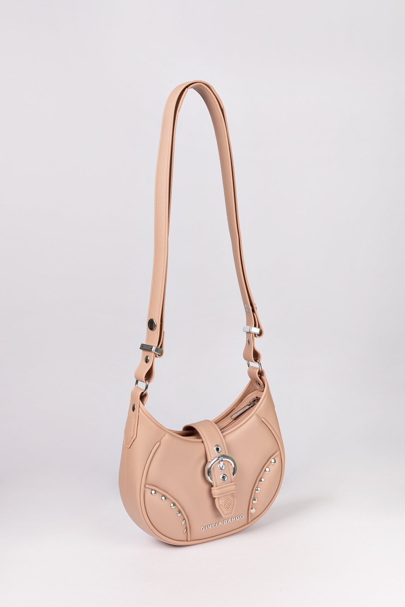 Bolsa Hobo New Valentina em PVC Full Comfort Bege 3