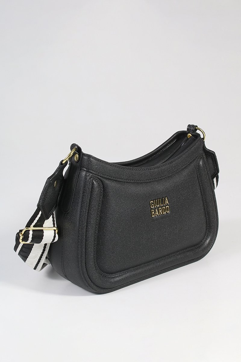 Bolsa Tiracolo Mariane com Alça Gorgurão Preto 2