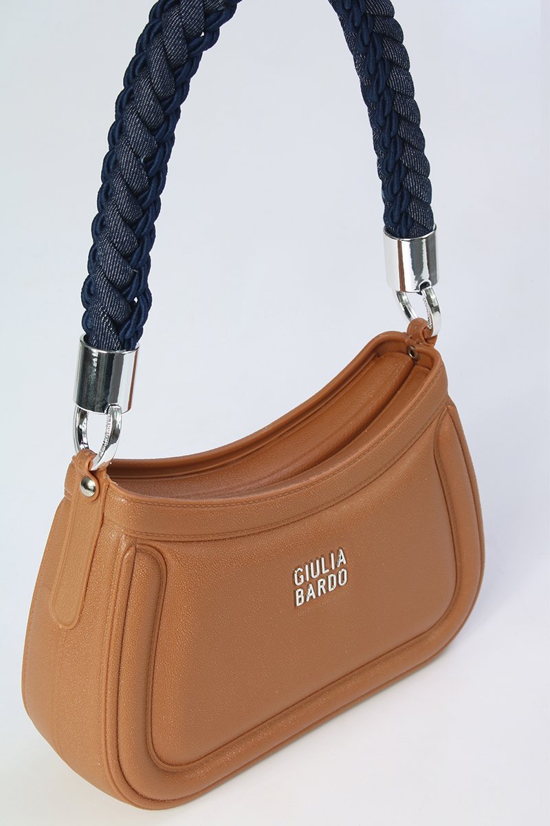 Bolsa Tiracolo Renata com Alça Macrame Marrom 3