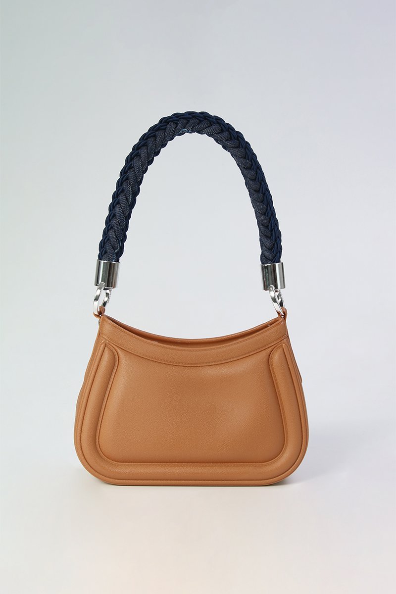 Bolsa Tiracolo Renata com Alça Macrame Marrom 4