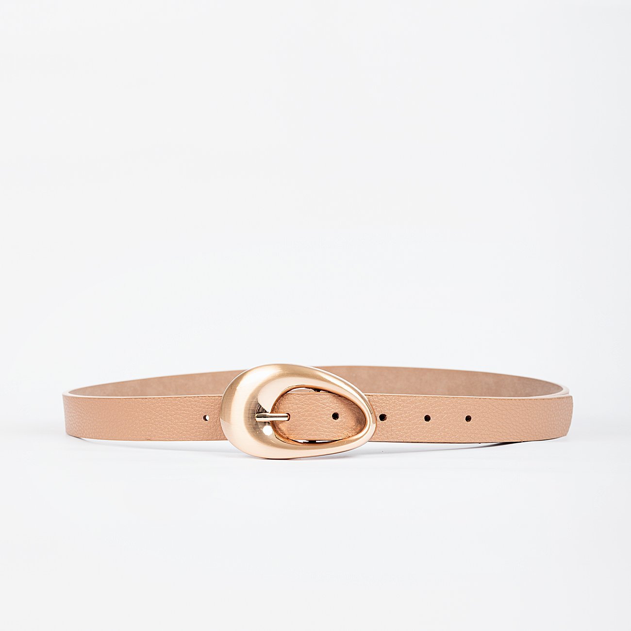 Cinto Ju Fivela Arredondada Dourada