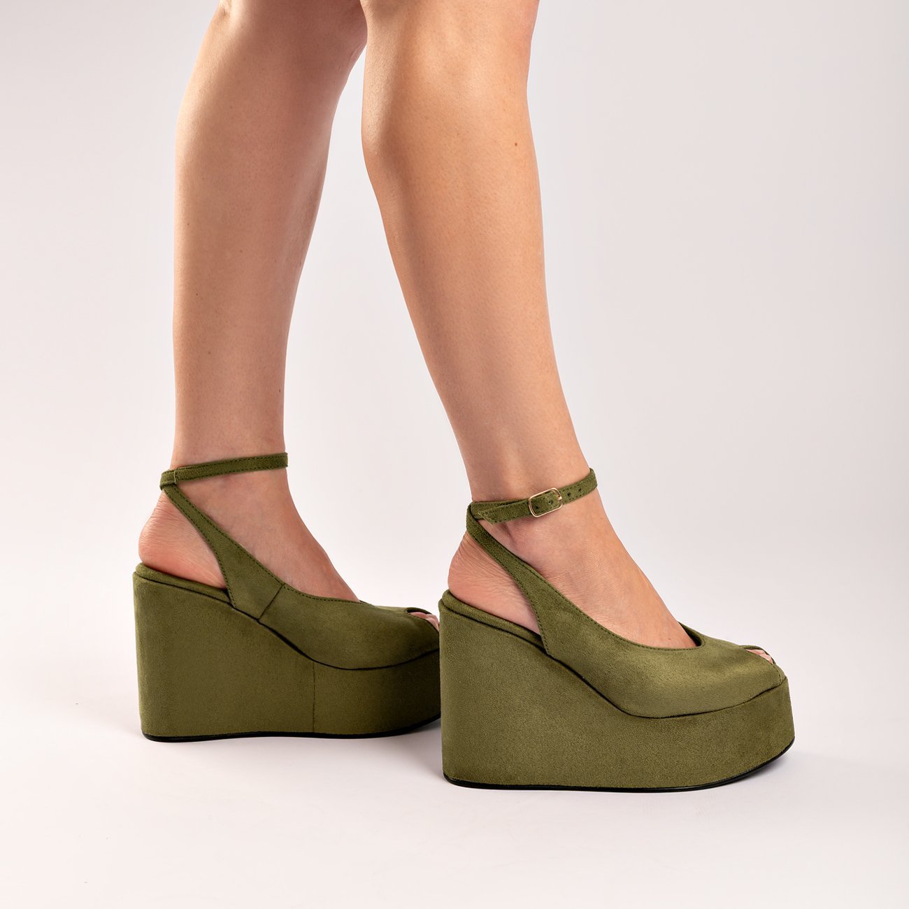 Peep toe Plataforma Aretta Verde 2