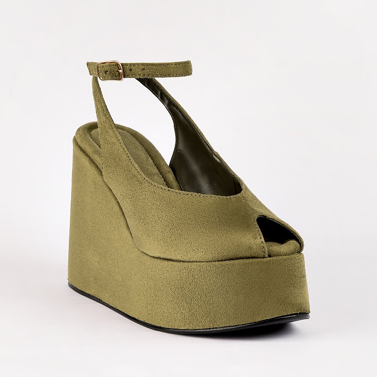 Peep toe Plataforma Aretta Verde 3